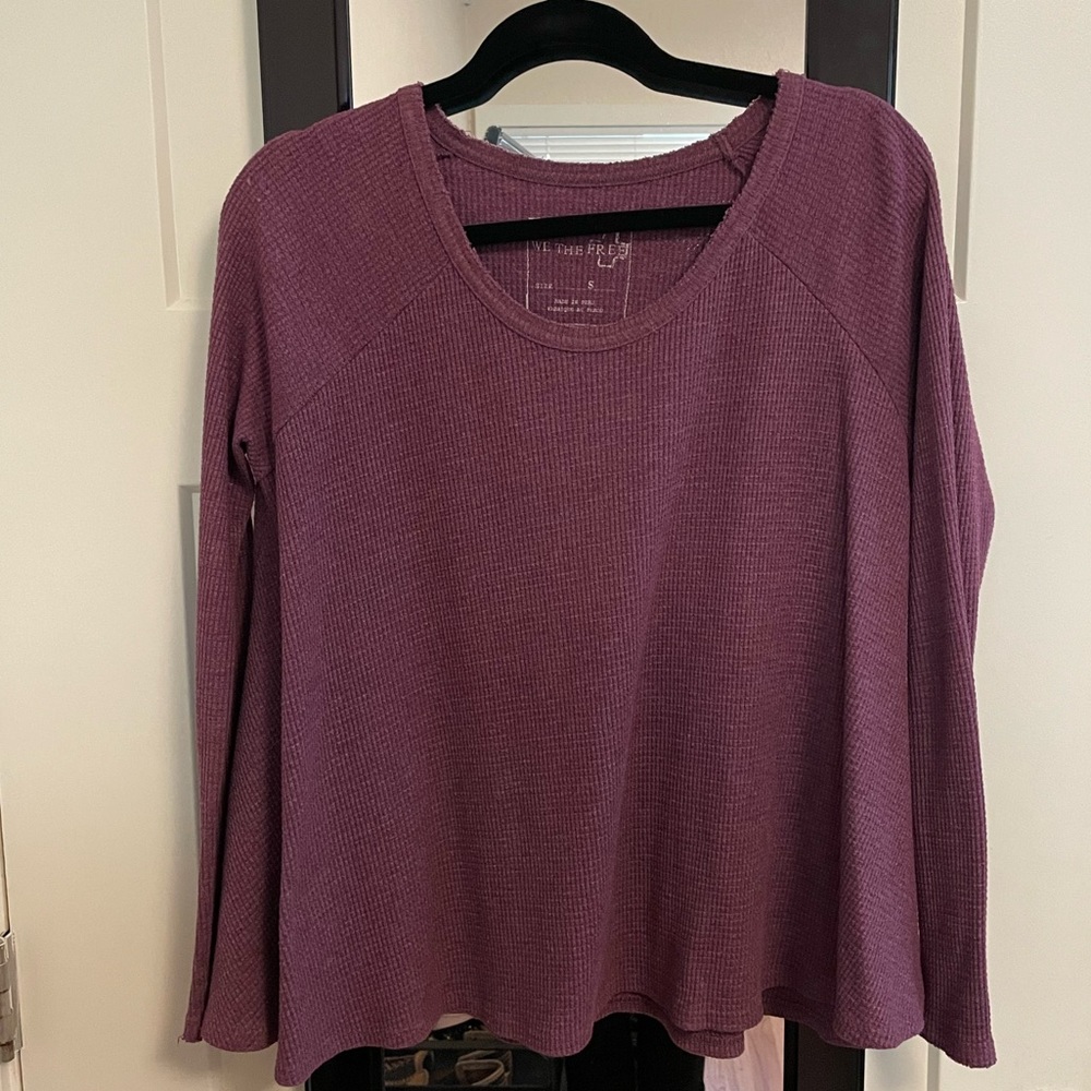 We the Free - Waffle knit Long sleeve Top